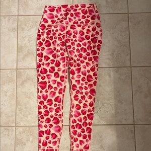 Fabletics Pink Floral Leggings